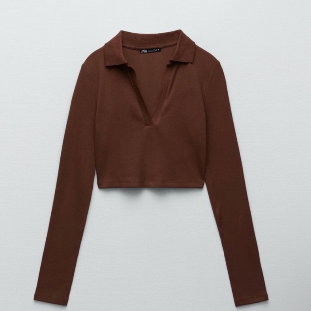 Small Zara Long Sleeve Crop top